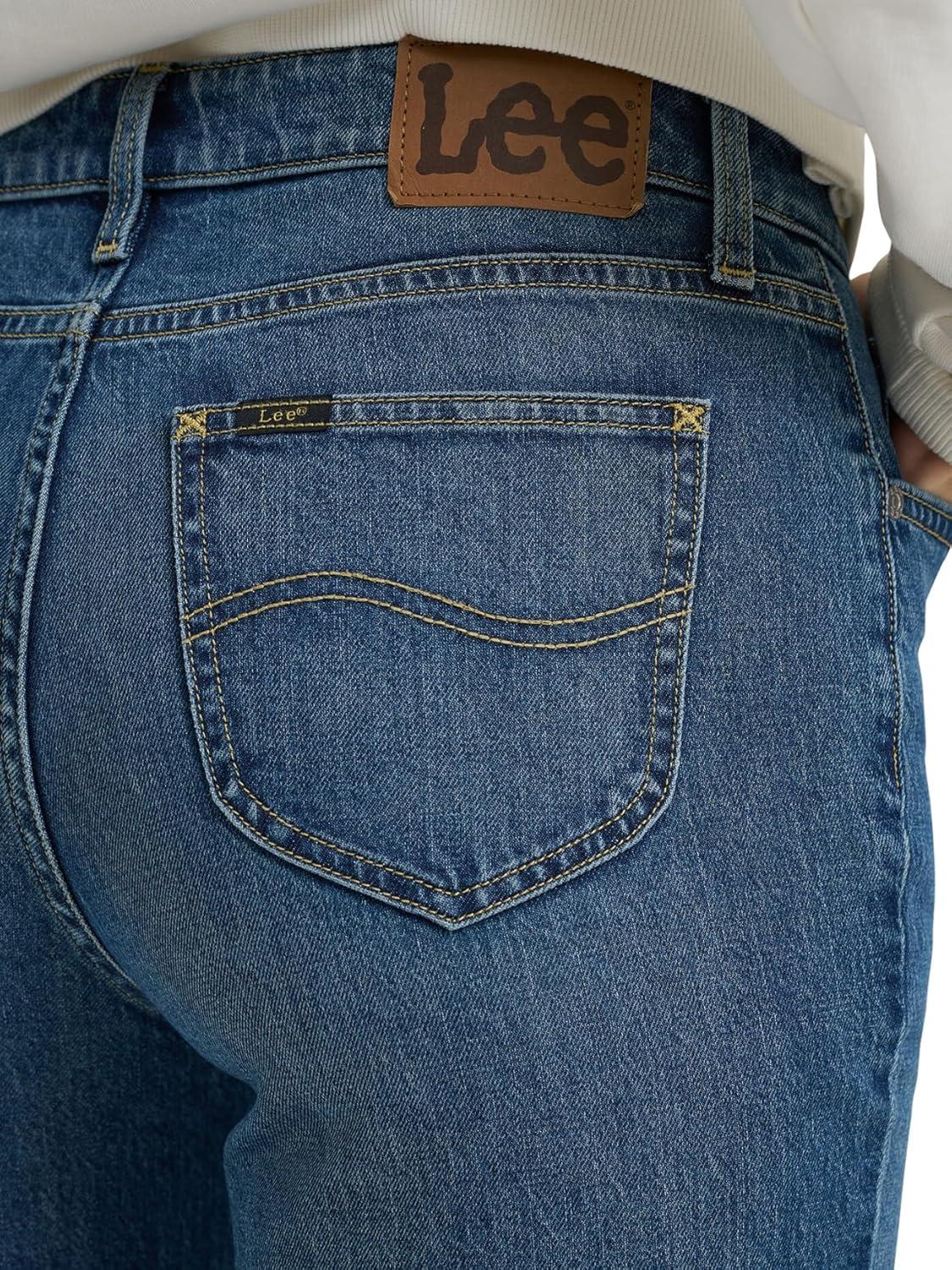imageLee Womens Legendary Relaxed Straight JeanIndigo Quilt