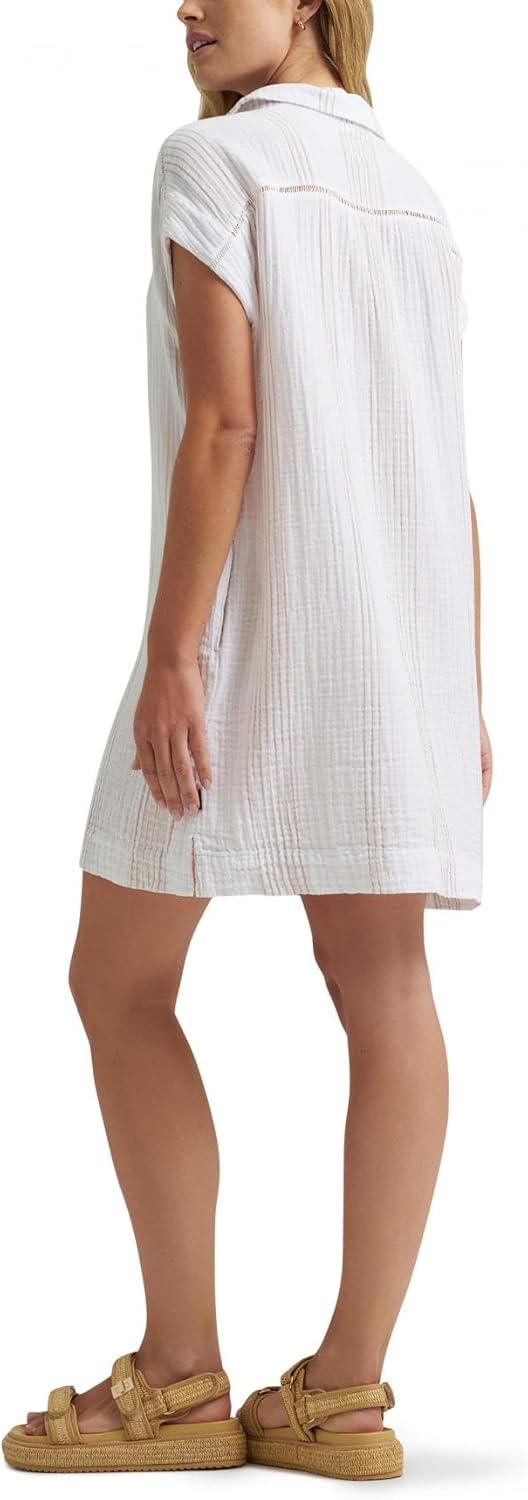 imageLee Womens Legendary Sheath DressWhiteWheat Stripe