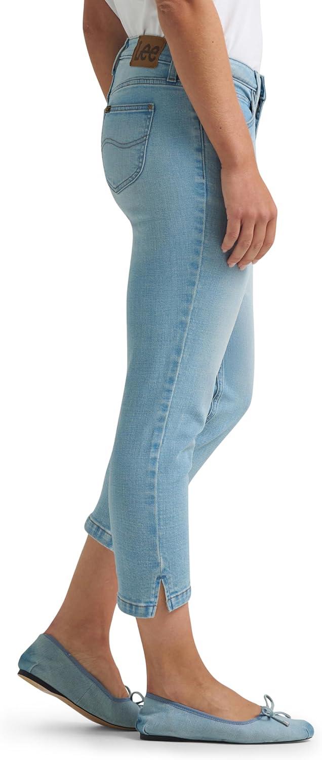 imageLee Womens Legendary Straight Capri JeanCobalt Cloud