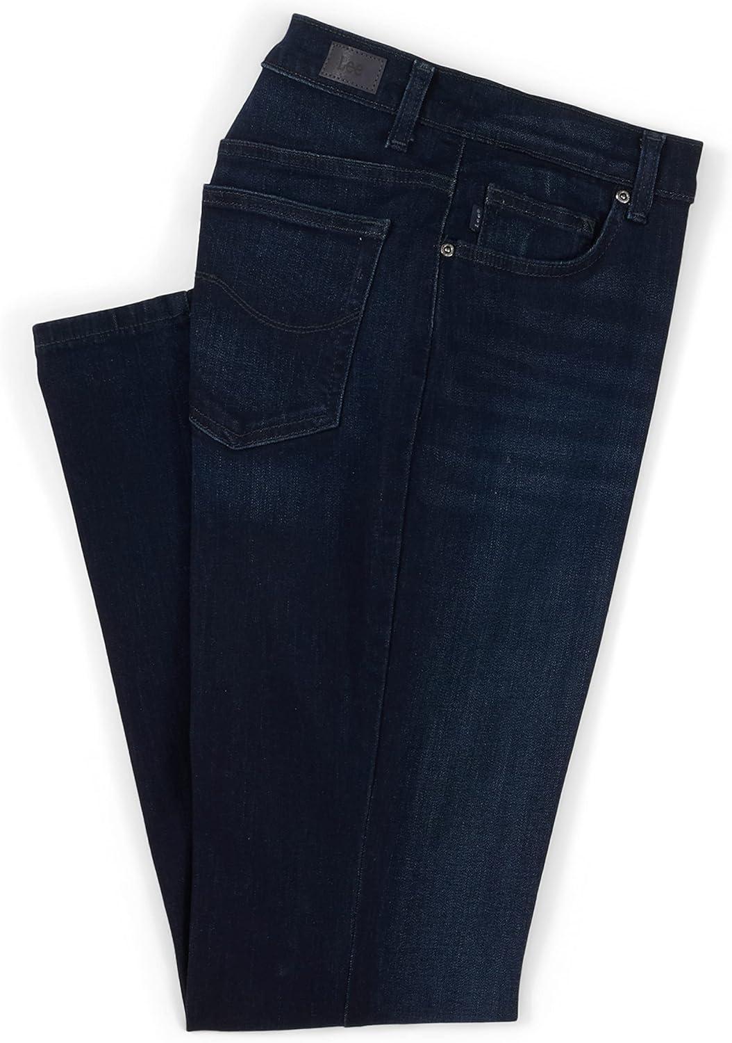 imageLee Womens Petite Relaxed Fit Straight Leg JeanNiagara Blue
