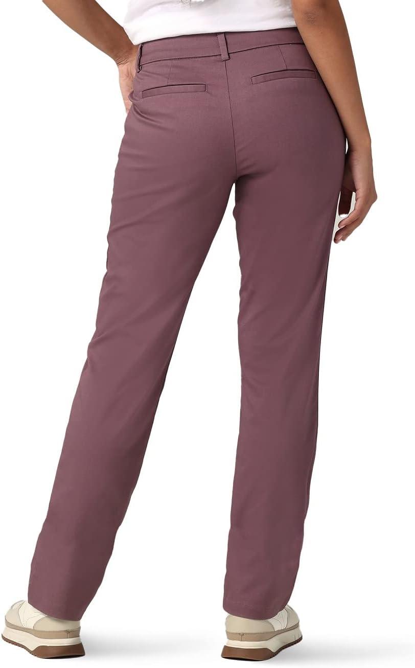imageLee Womens Petite Wrinkle Free Relaxed Fit Straight Leg PantRenaissance