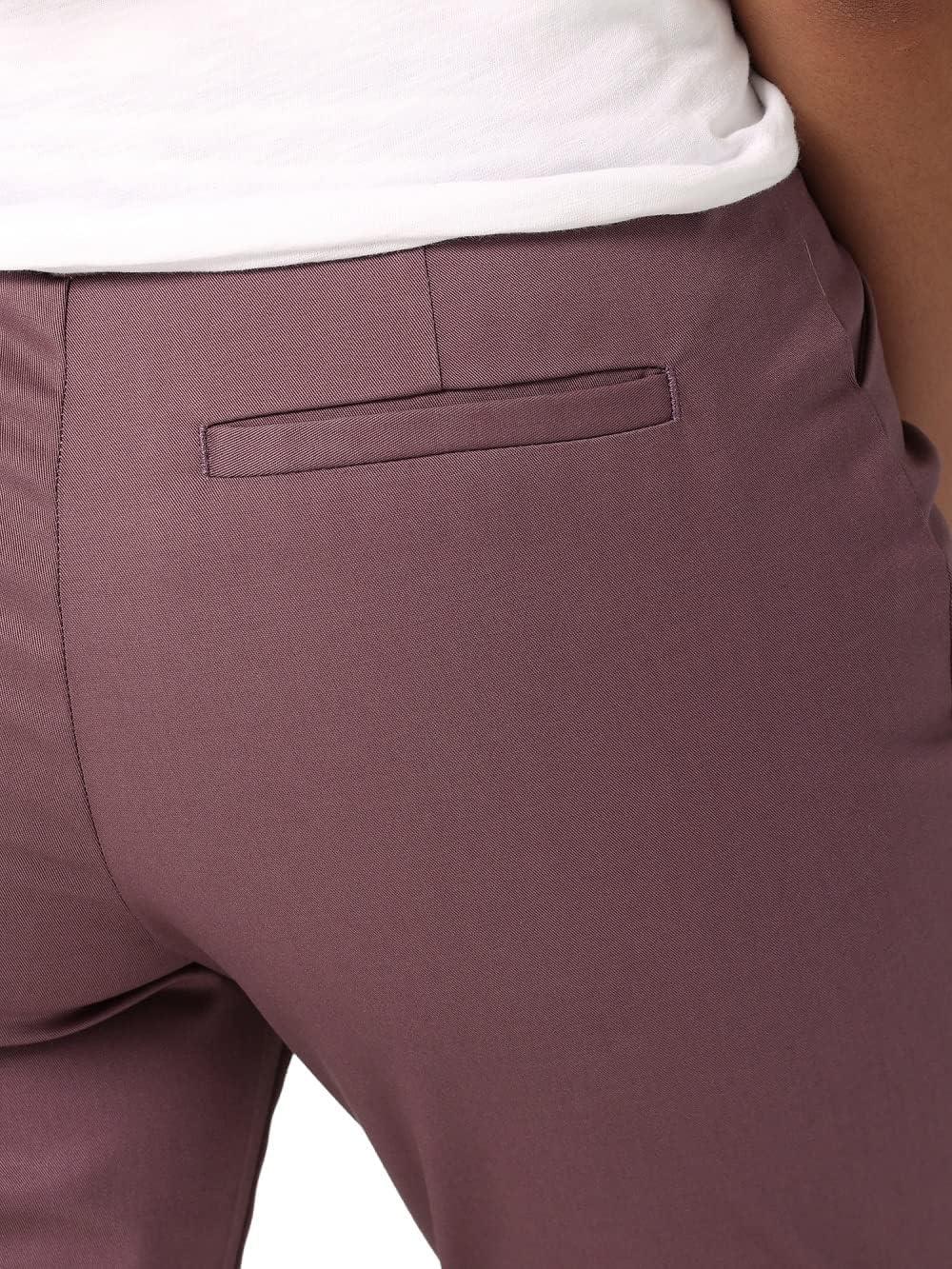 imageLee Womens Petite Wrinkle Free Relaxed Fit Straight Leg PantRenaissance