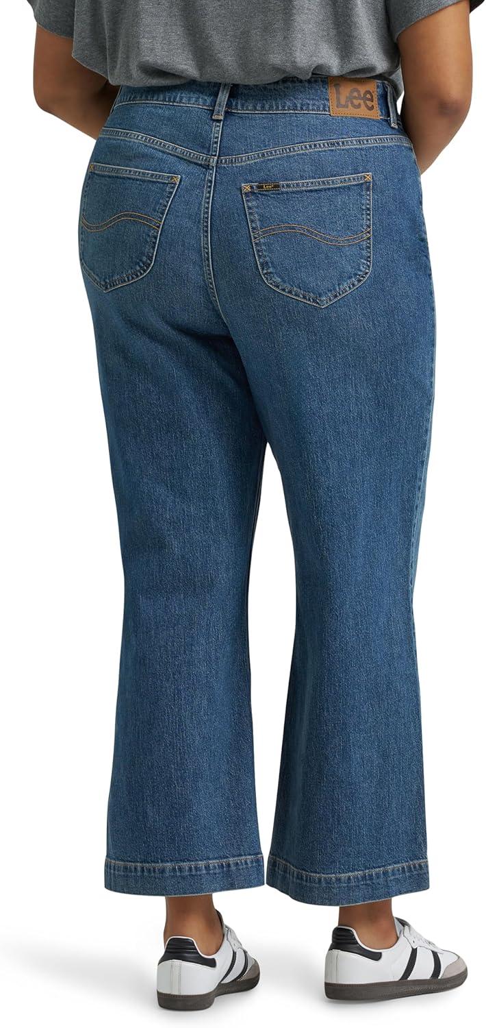 imageLee Womens Plus Size Legendary 26 Wide Leg Crop JeanEat It Up