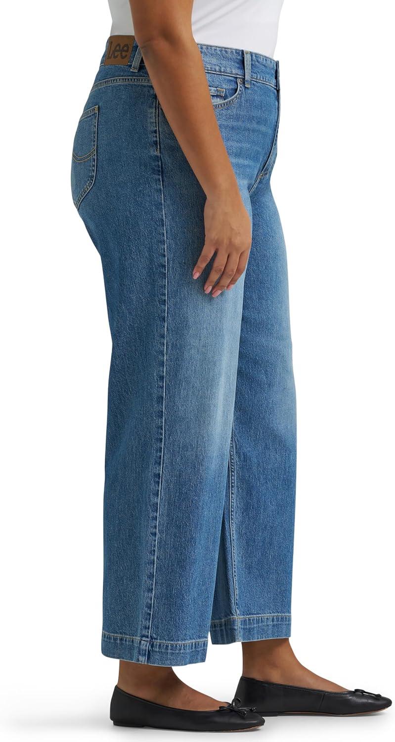 imageLee Womens Plus Size Legendary 26 Wide Leg Crop JeanManifested