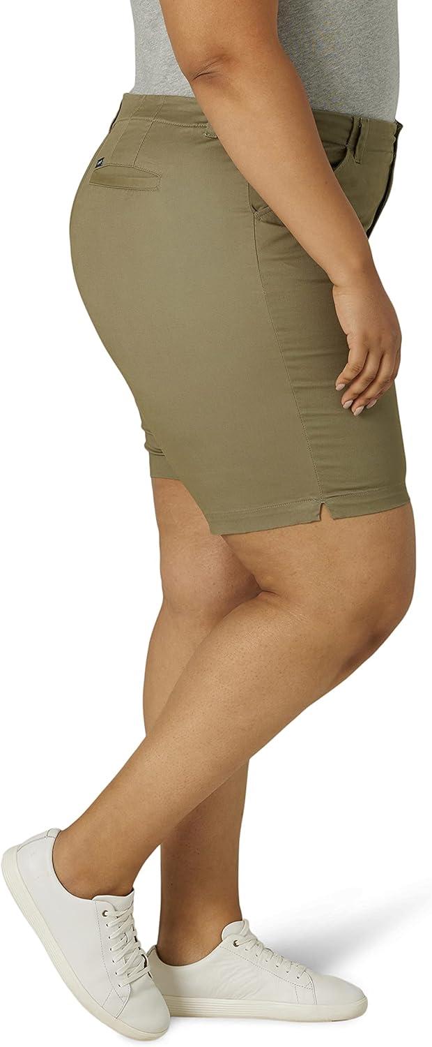 imageLee Womens Plus Size Legendary 9 Chino Bermuda ShortDeep Lichen Green