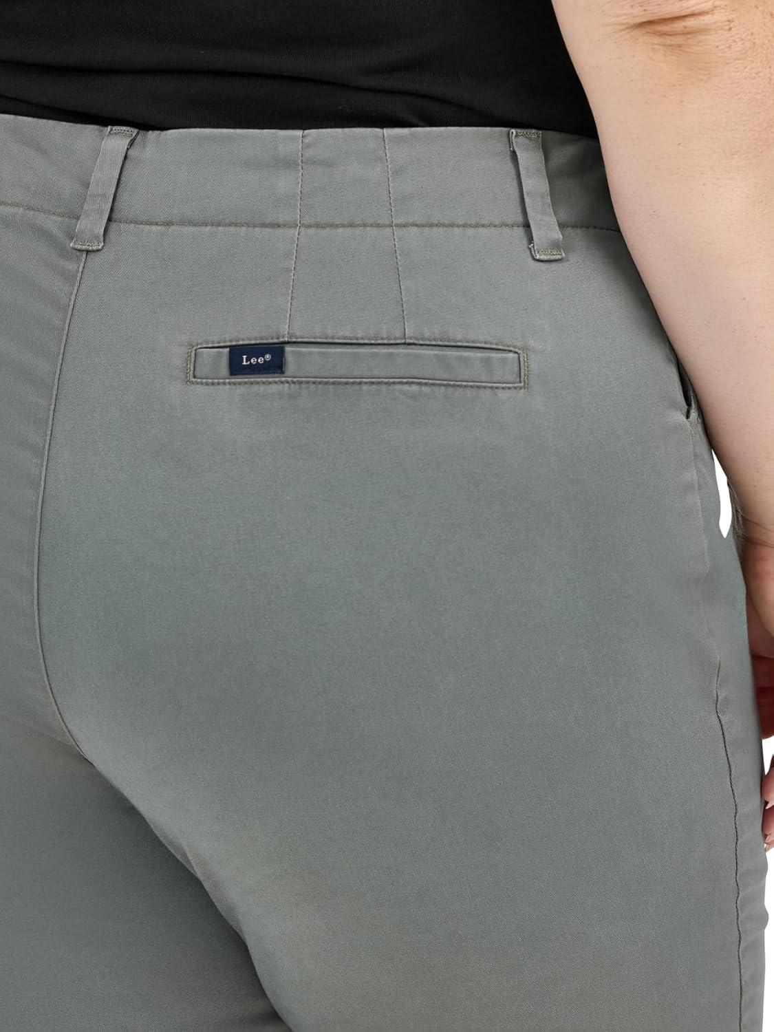 imageLee Womens Plus Size Legendary 9 Chino Bermuda ShortFort Green