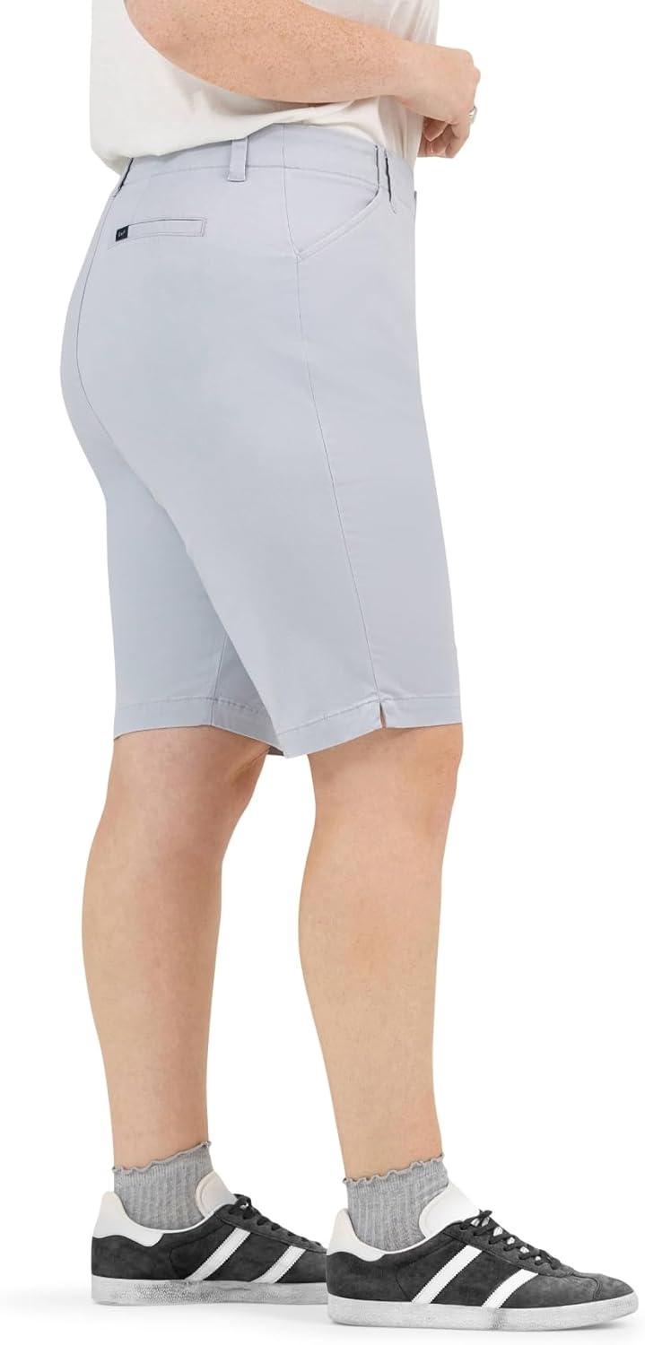 imageLee Womens Plus Size Legendary 9 Chino Bermuda ShortMaterial Gray