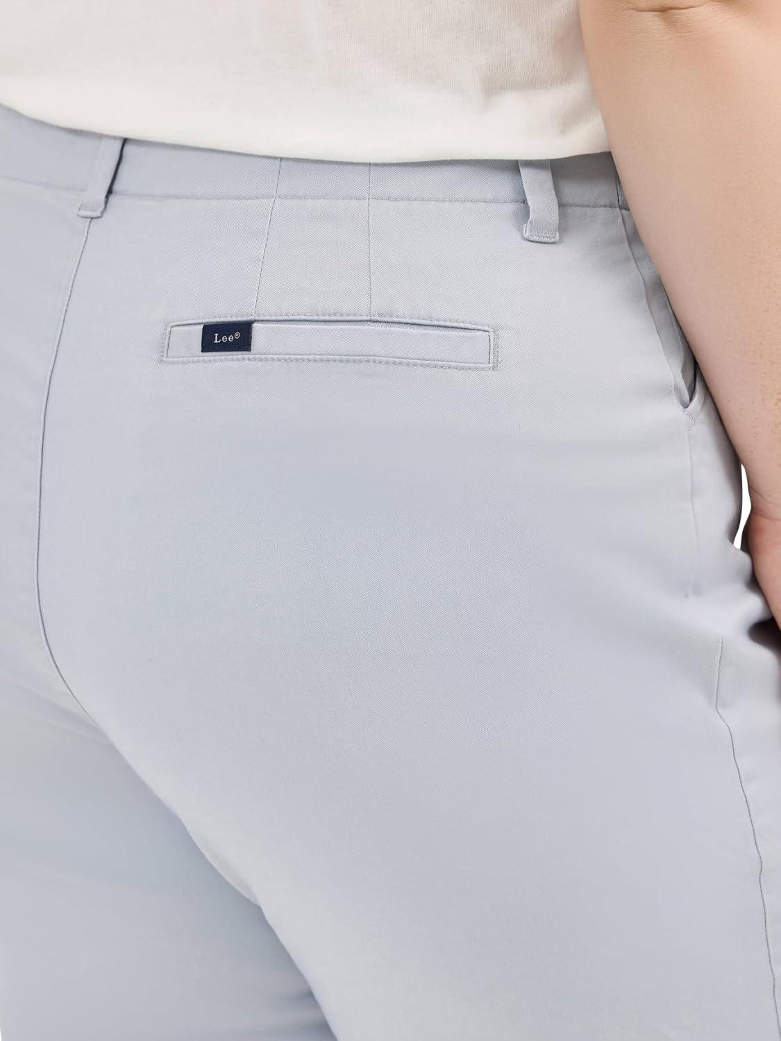 imageLee Womens Plus Size Legendary 9 Chino Bermuda ShortMaterial Gray