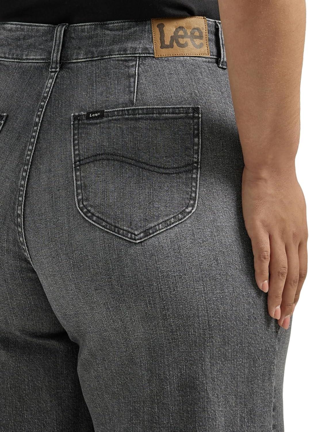 imageLee Womens Plus Size Legendary High Rise Trouser JeansBlurred Darks