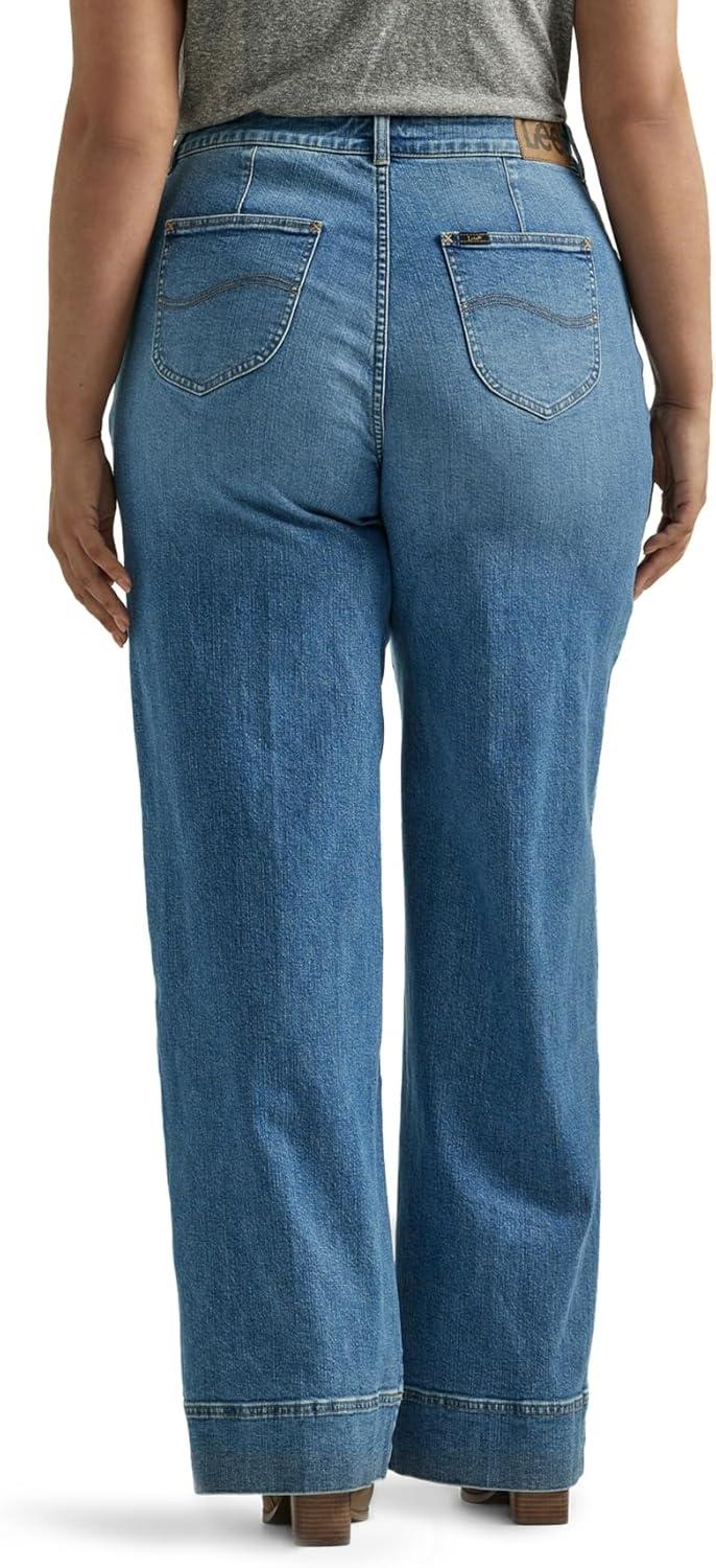 imageLee Womens Plus Size Legendary High Rise Trouser JeansElevated Retro