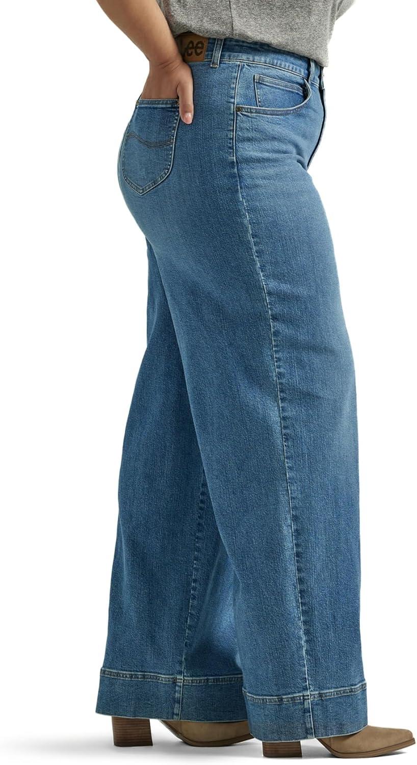 imageLee Womens Plus Size Legendary High Rise Trouser JeansElevated Retro