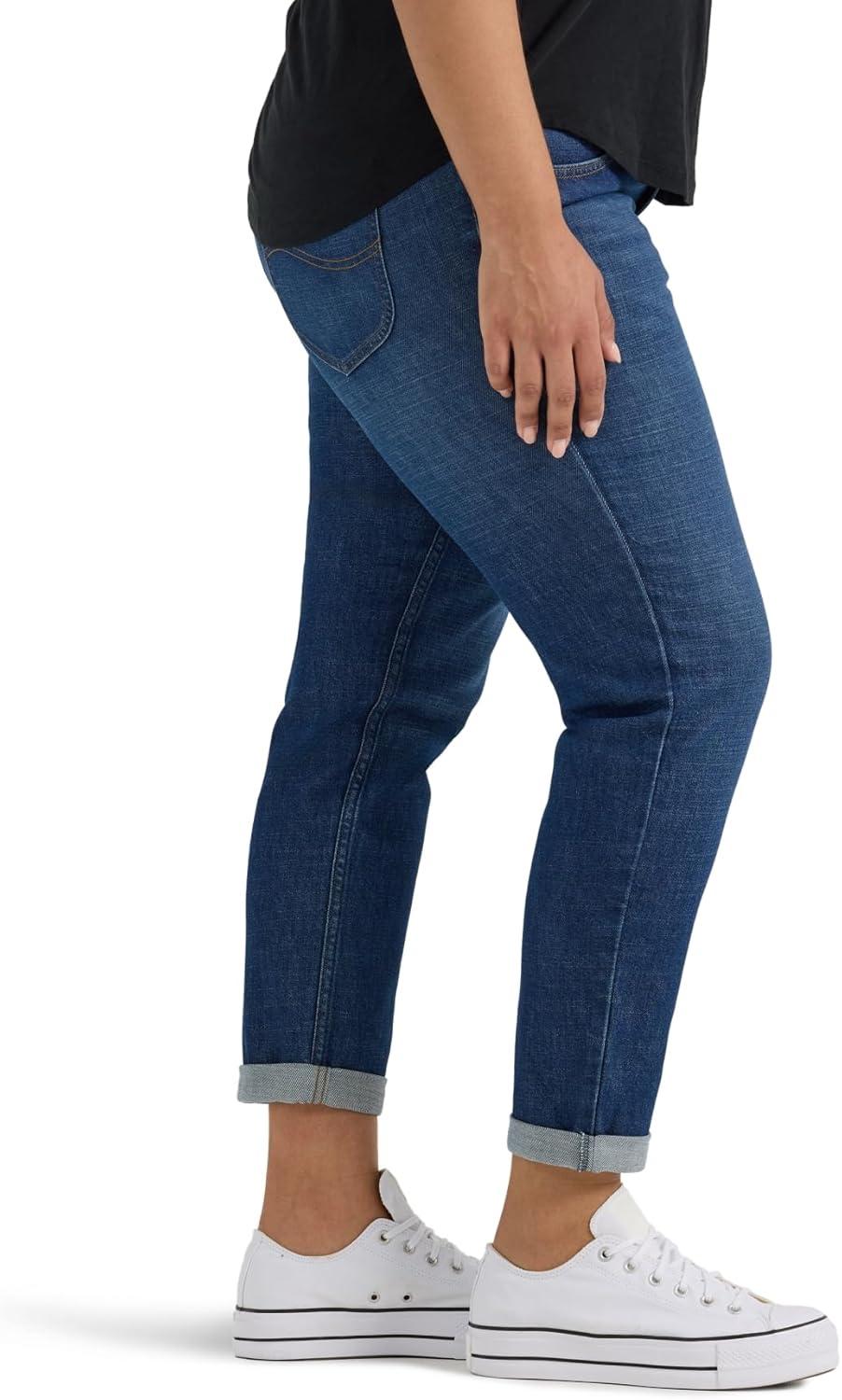 imageLee Womens Plus Size Legendary Mid Rise 90s Taper JeanDark Stream