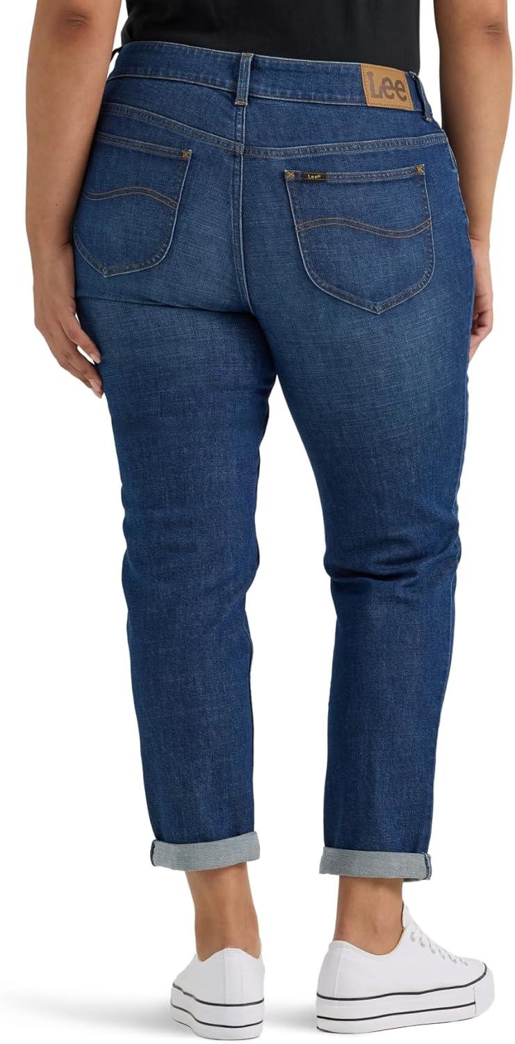 imageLee Womens Plus Size Legendary Mid Rise 90s Taper JeanDark Stream