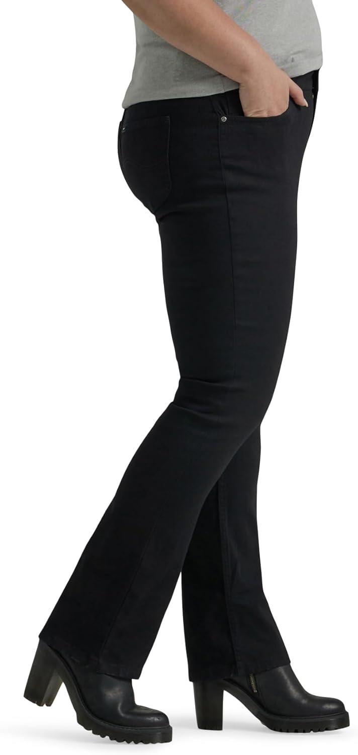 imageLee Womens Plus Size Legendary Mid Rise Bootcut JeanBlack