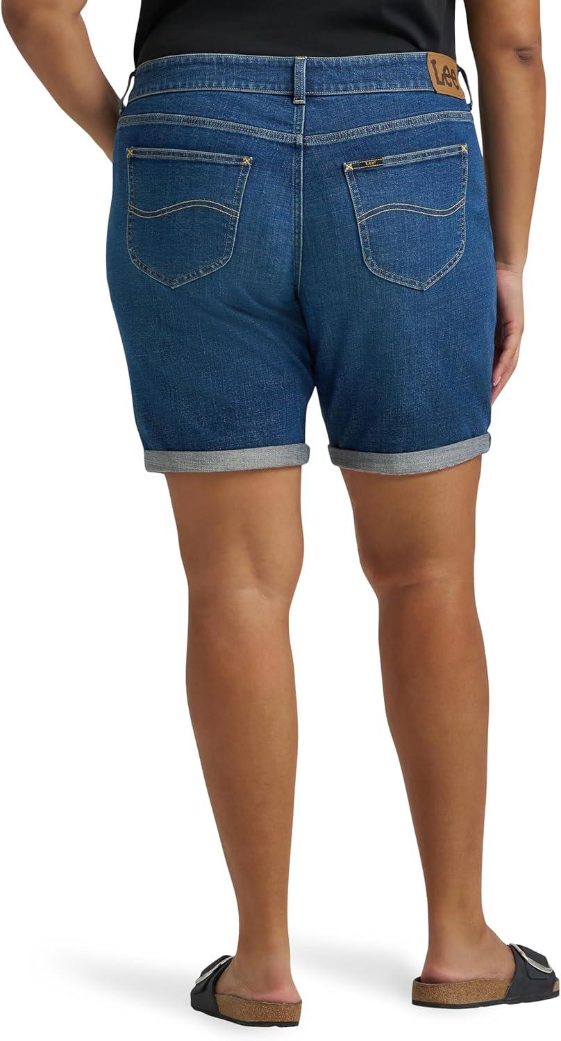 imageLee Womens Plus Size Legendary Relaxed Bermuda ShortCalm Lake