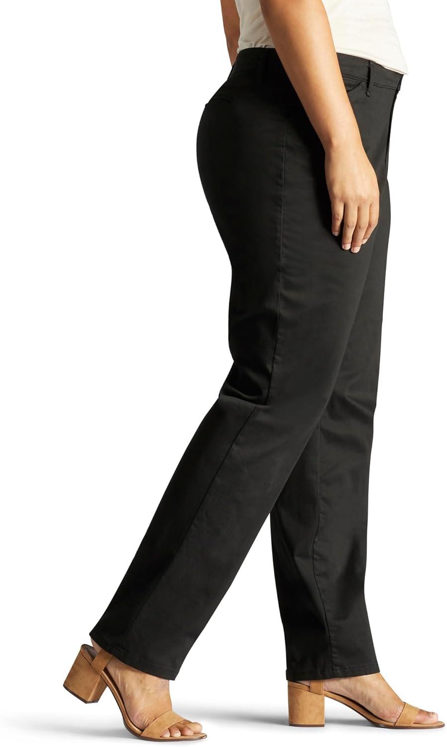 imageLee Womens Plus Size Relaxed Fit All Day Straight Leg PantBlack