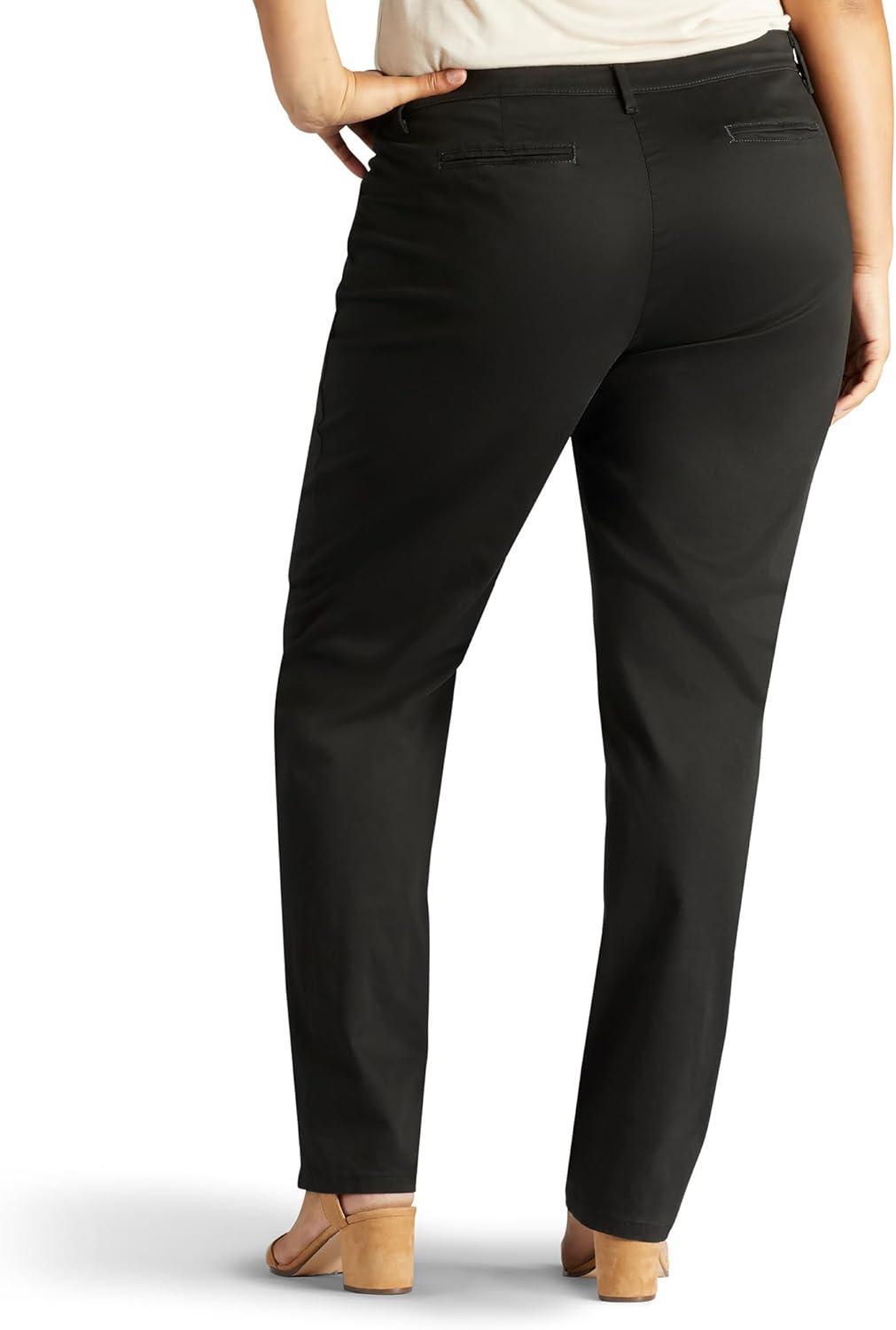 imageLee Womens Plus Size Relaxed Fit All Day Straight Leg PantBlack