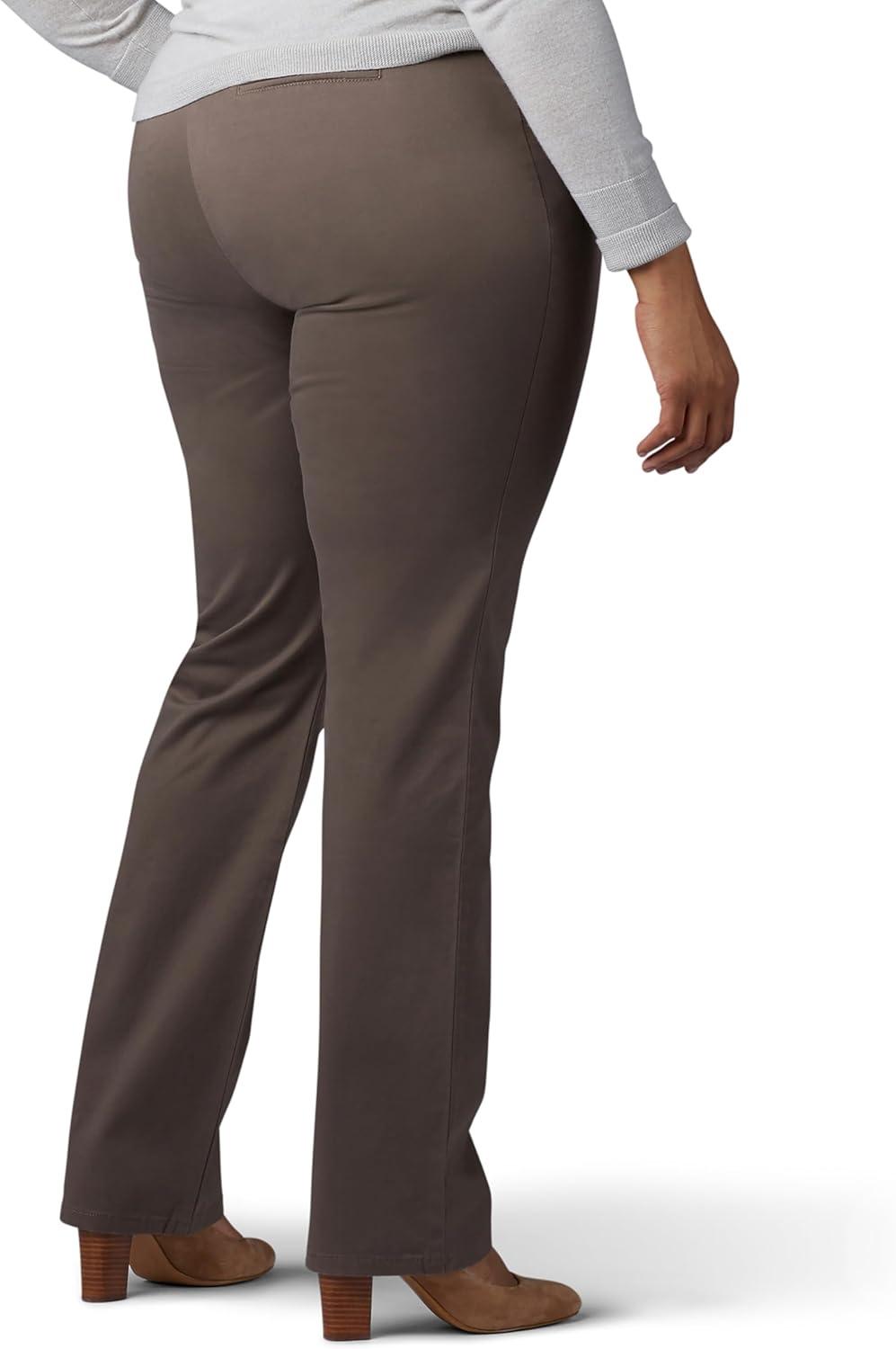 imageLee Womens Plus Size Relaxed Fit All Day Straight Leg PantDeep Breen