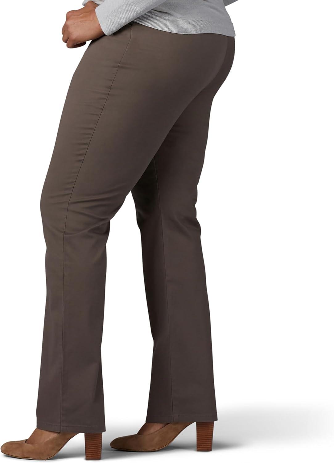 imageLee Womens Plus Size Relaxed Fit All Day Straight Leg PantDeep Breen