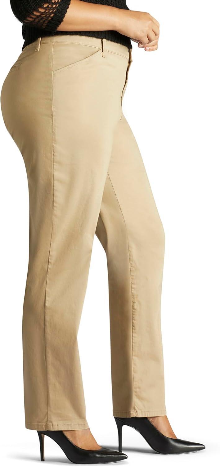 imageLee Womens Plus Size Relaxed Fit All Day Straight Leg PantFlax
