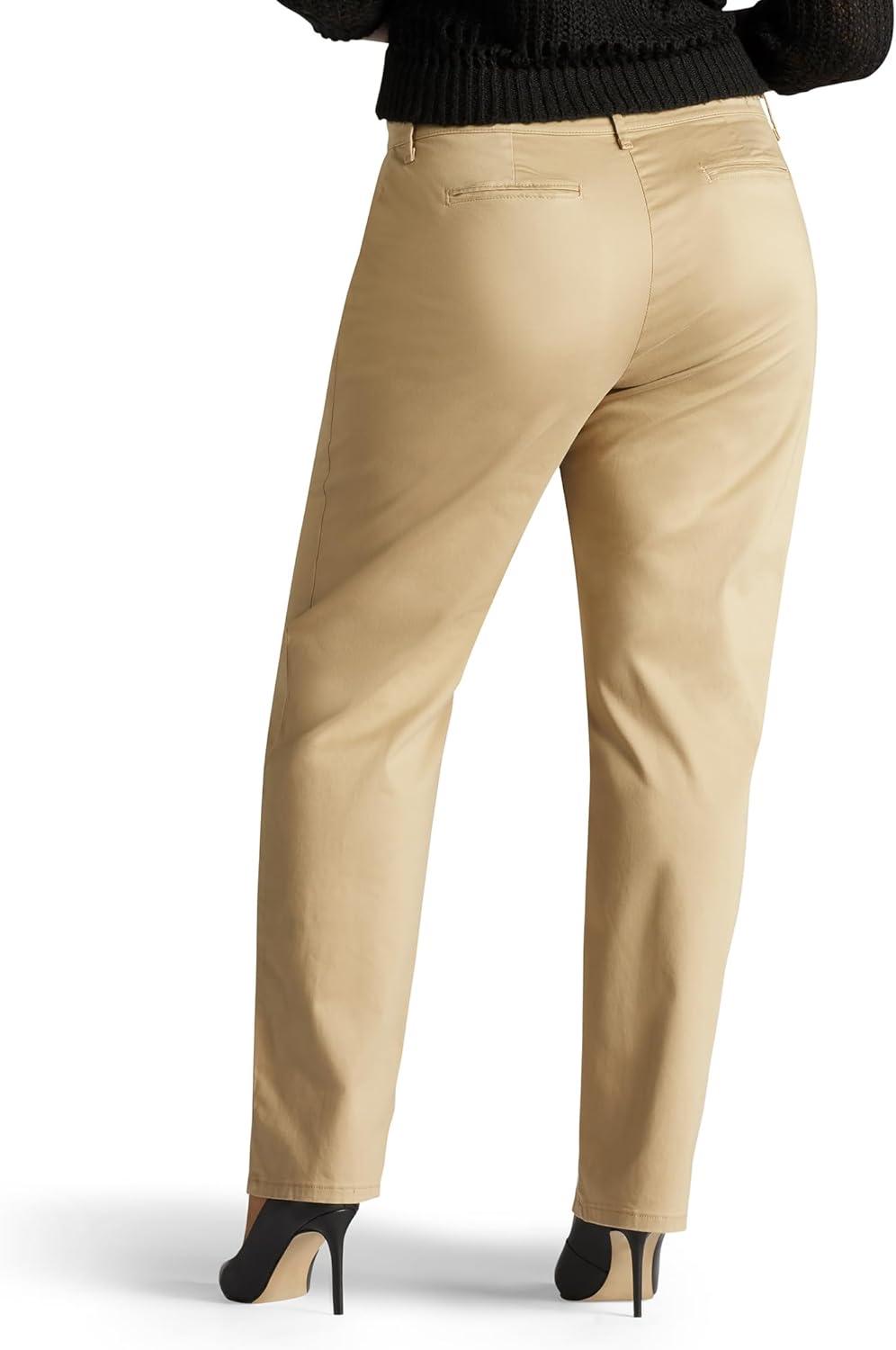 imageLee Womens Plus Size Relaxed Fit All Day Straight Leg PantFlax