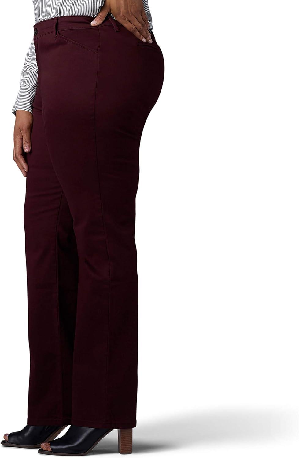 imageLee Womens Plus Size Relaxed Fit All Day Straight Leg PantRaisin