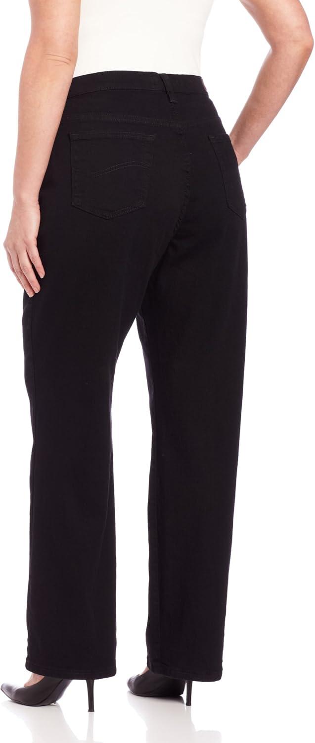imageLee Womens Plus Size Relaxed Fit Straight Leg JeanBlack