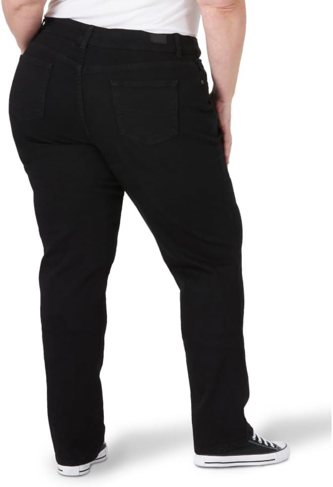 imageLee Womens Plus Size Relaxed Fit Straight Leg JeanBlack Onyx