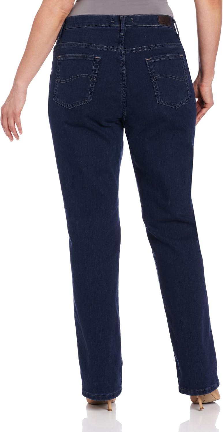 imageLee Womens Plus Size Relaxed Fit Straight Leg JeanPremium Dark