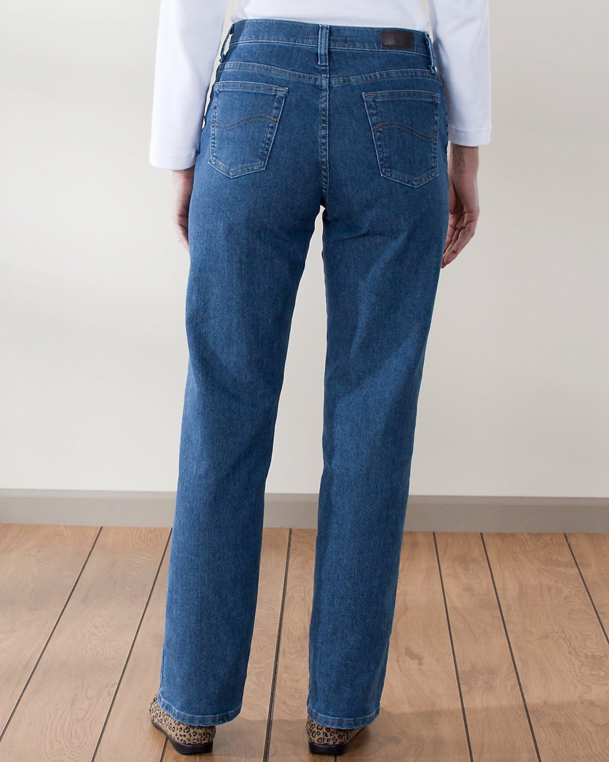 imageLee Womens Plus Size Relaxed Fit Straight Leg JeanPremium Stonewash