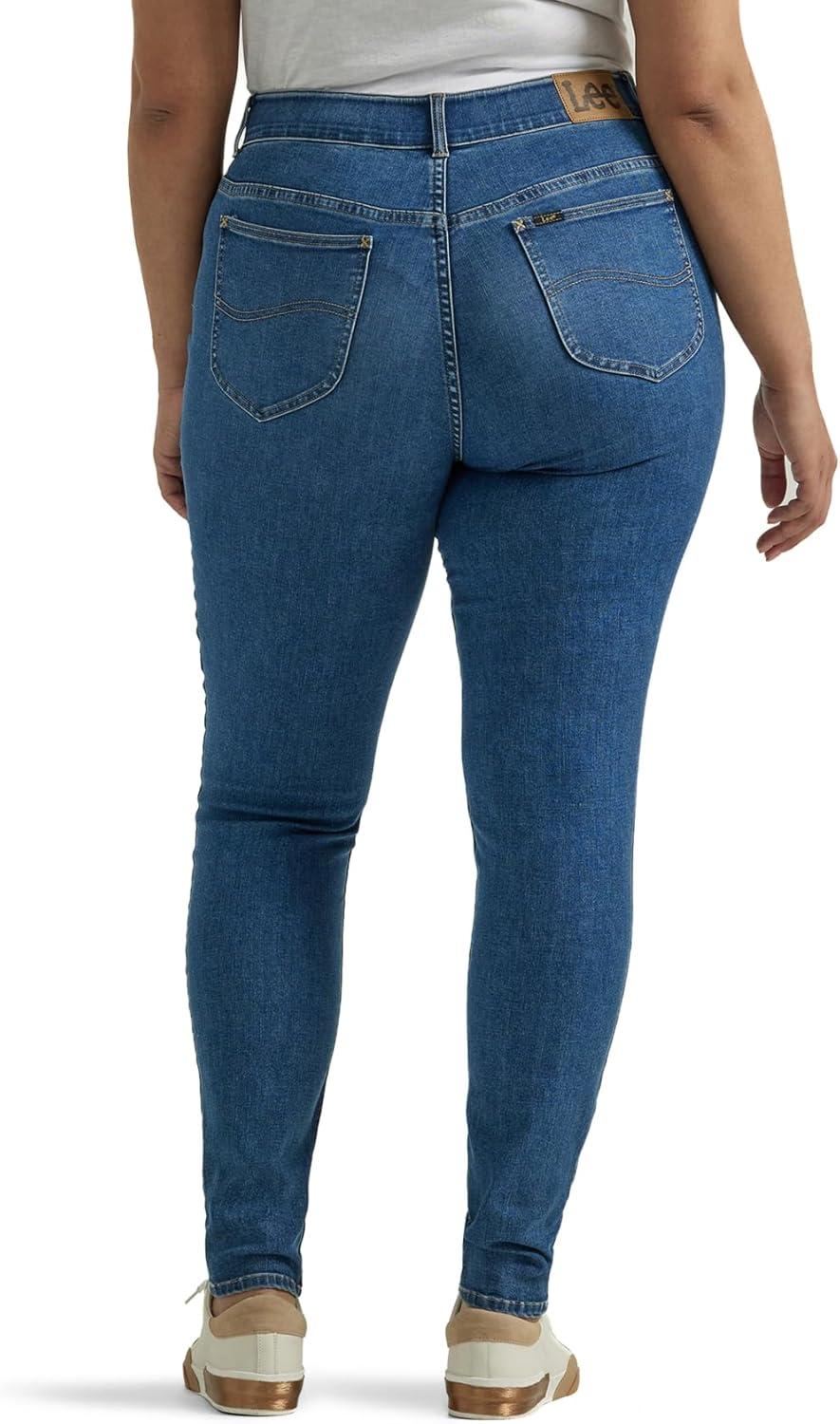 imageLee Womens Plus Size Ultra Lux Comfort with Flex Motion Skinny Leg Jean with Ever FitBlue Format