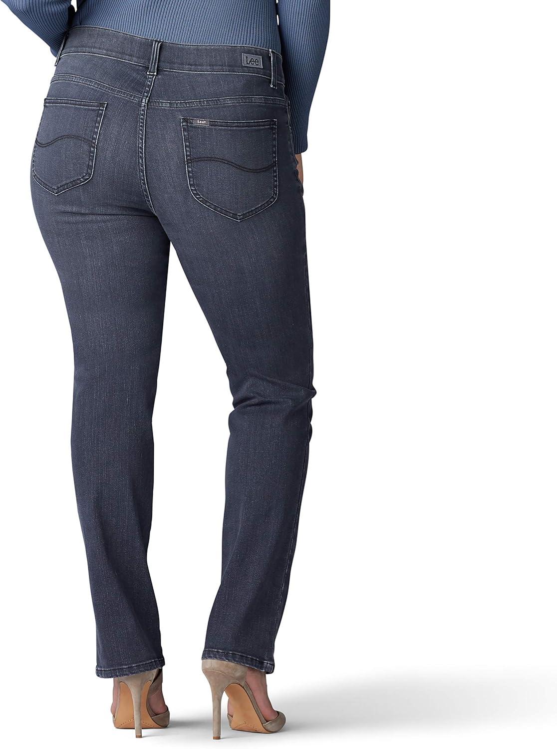 imageLee Womens Plus Size Ultra Lux Comfort with Flex Motion Straight Leg JeanCharcoal Gray