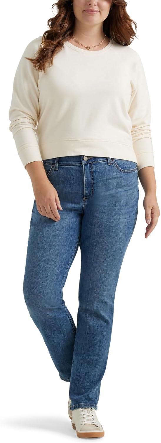 imageLee Womens Plus Size Ultra Lux Comfort with Flex Motion Straight Leg JeanJuniper