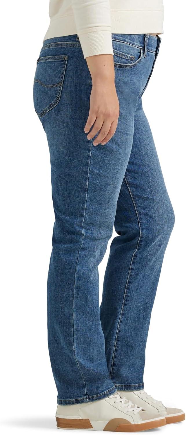 imageLee Womens Plus Size Ultra Lux Comfort with Flex Motion Straight Leg JeanJuniper