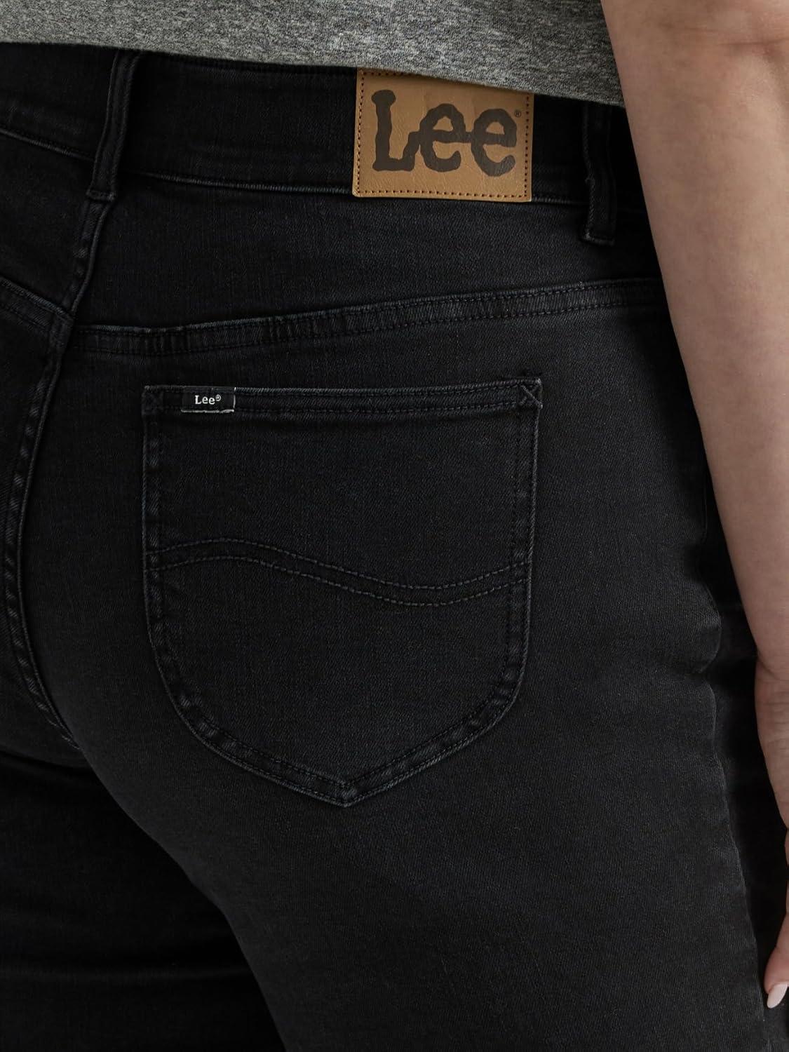 imageLee Womens Plus Size Ultra Lux Comfort with Flex Motion Straight Leg JeanMidnight Bloom