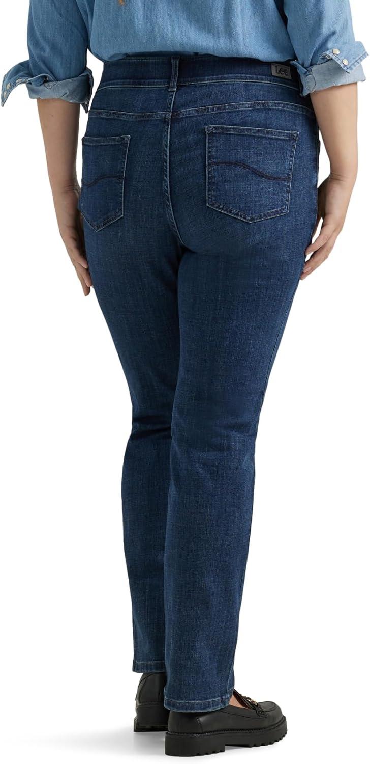 imageLee Womens Plus Size Ultra Lux Comfort with Flex Motion Straight Leg JeanRoyal Chakra