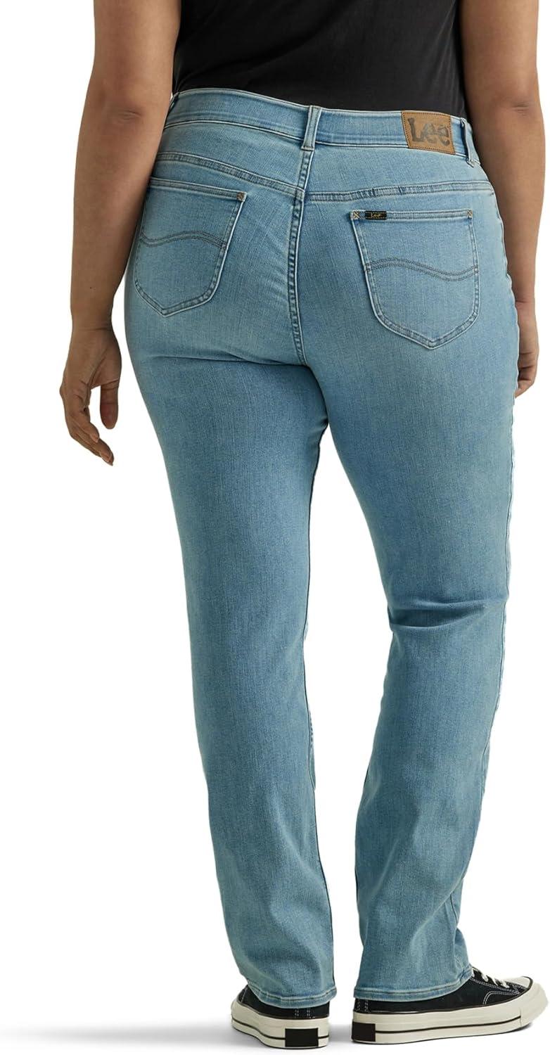 imageLee Womens Plus Size Ultra Lux Comfort with Flex Motion Straight Leg JeanWithin Motion
