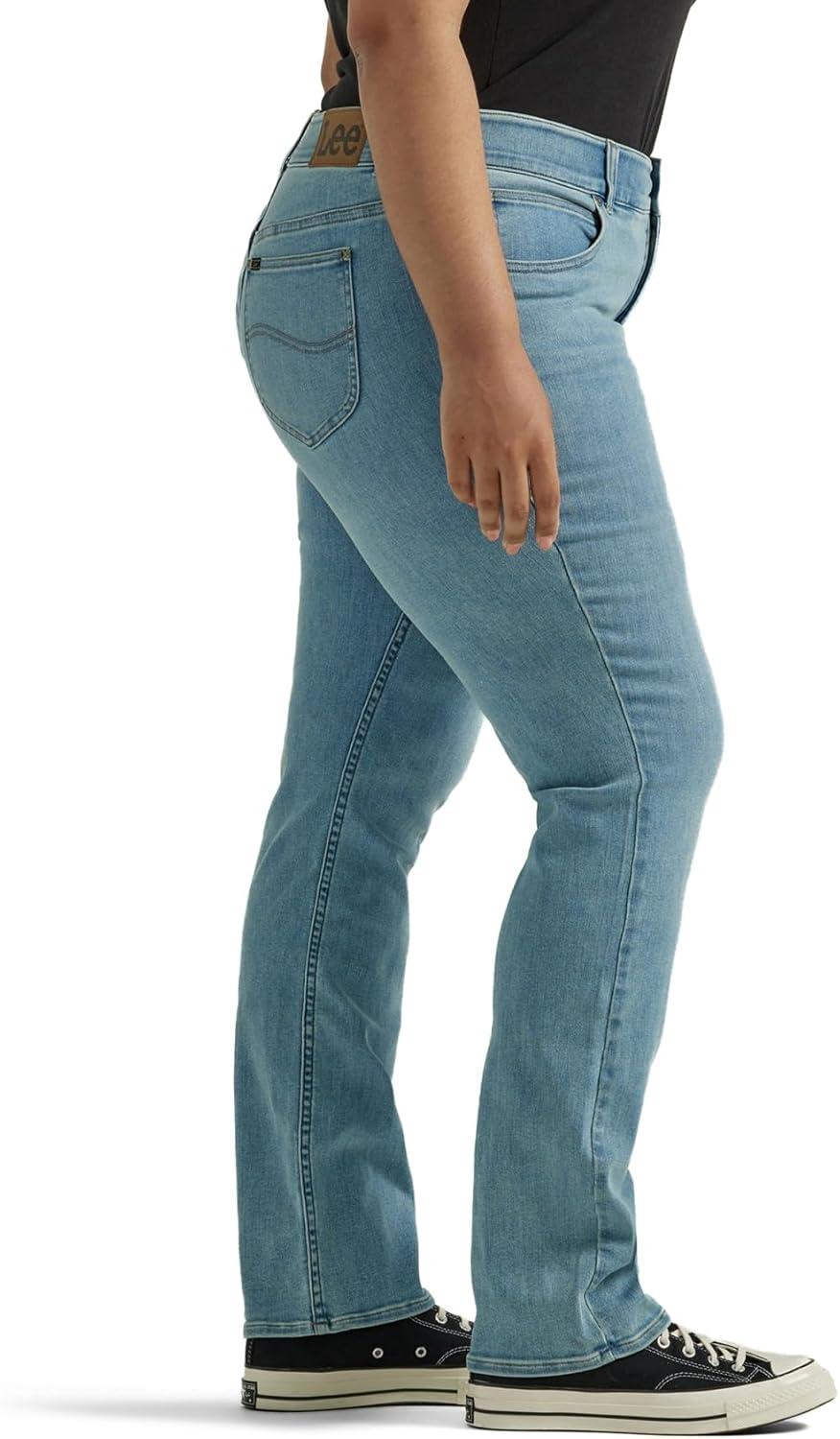 imageLee Womens Plus Size Ultra Lux Comfort with Flex Motion Straight Leg JeanWithin Motion