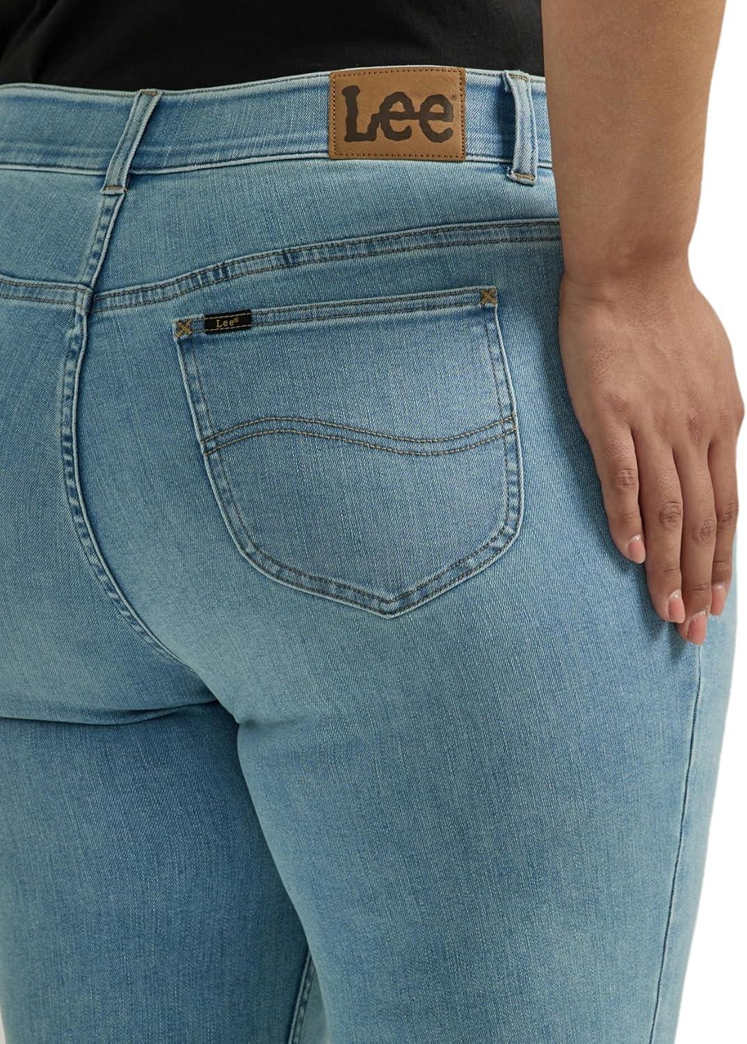 imageLee Womens Plus Size Ultra Lux Comfort with Flex Motion Straight Leg JeanWithin Motion