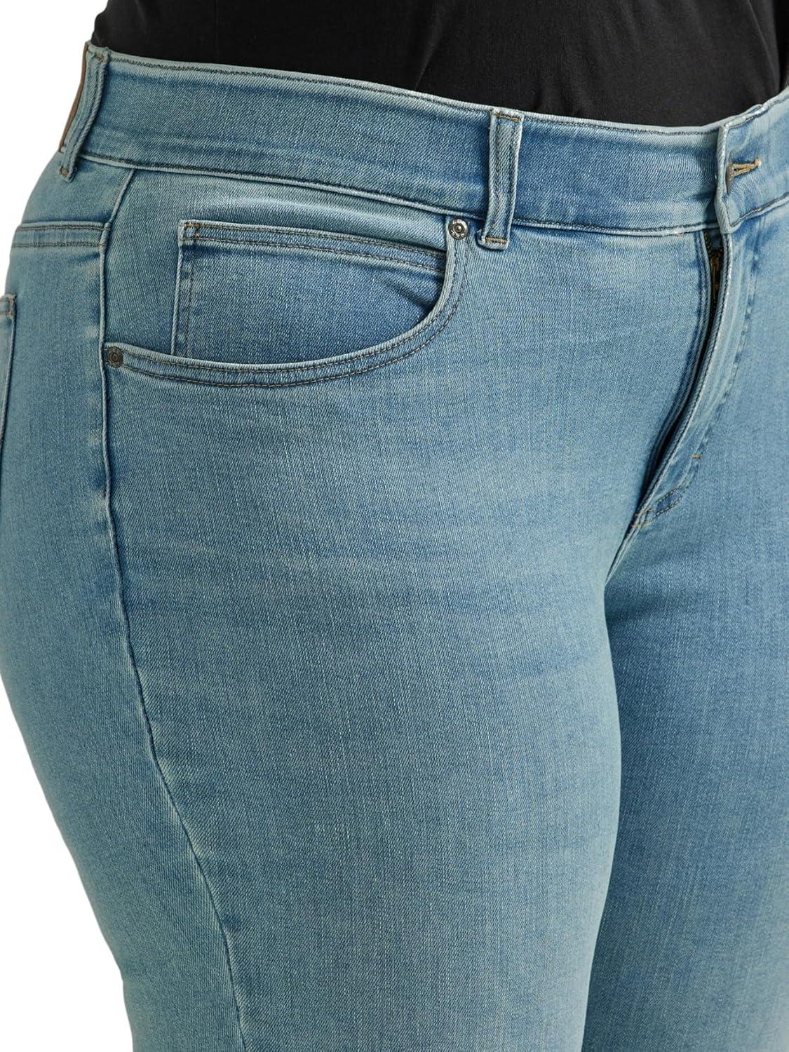 imageLee Womens Plus Size Ultra Lux Comfort with Flex Motion Straight Leg JeanWithin Motion