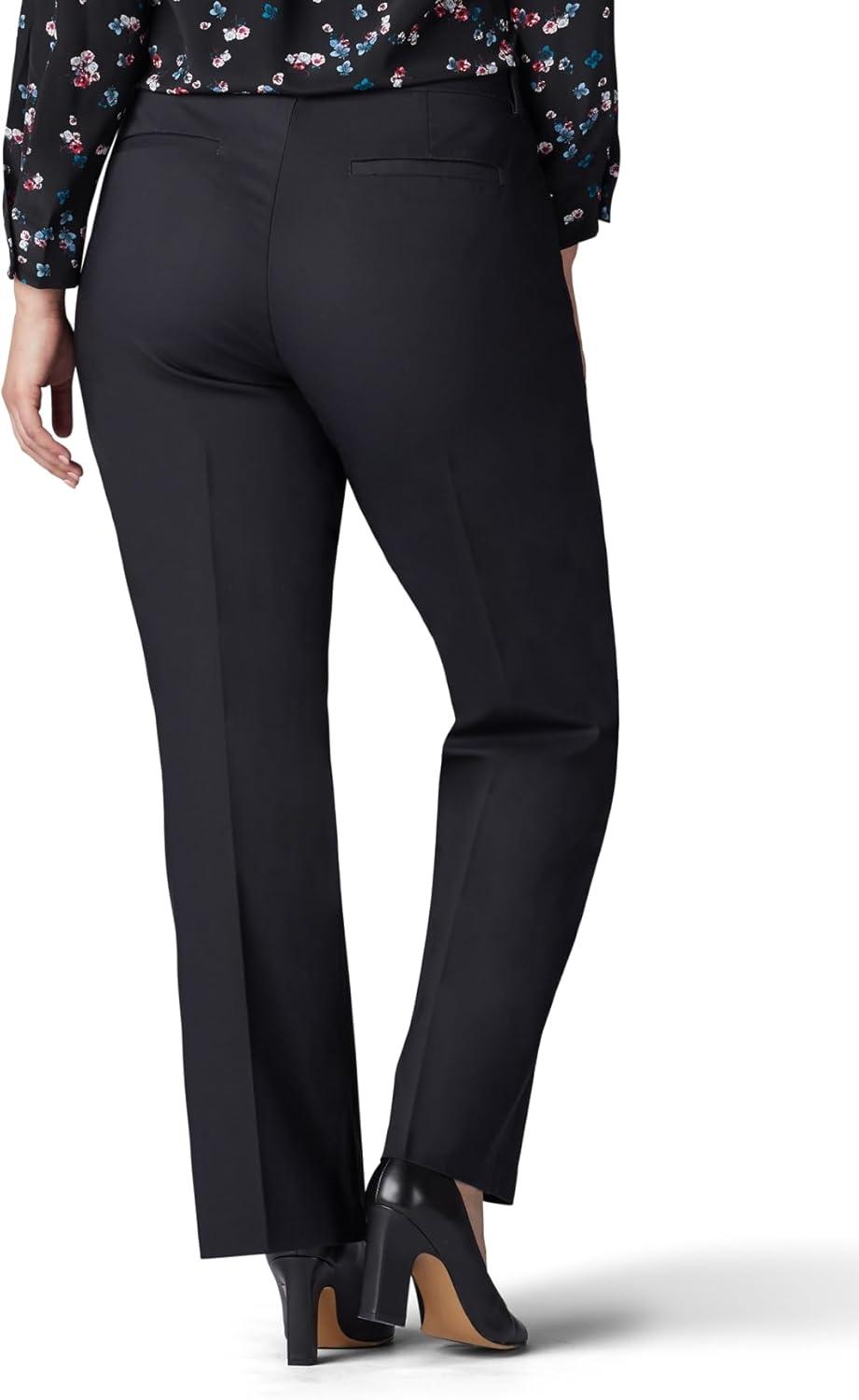 imageLee Womens Plus Size Ultra Lux Comfort with Flex Motion Trouser PantBlack