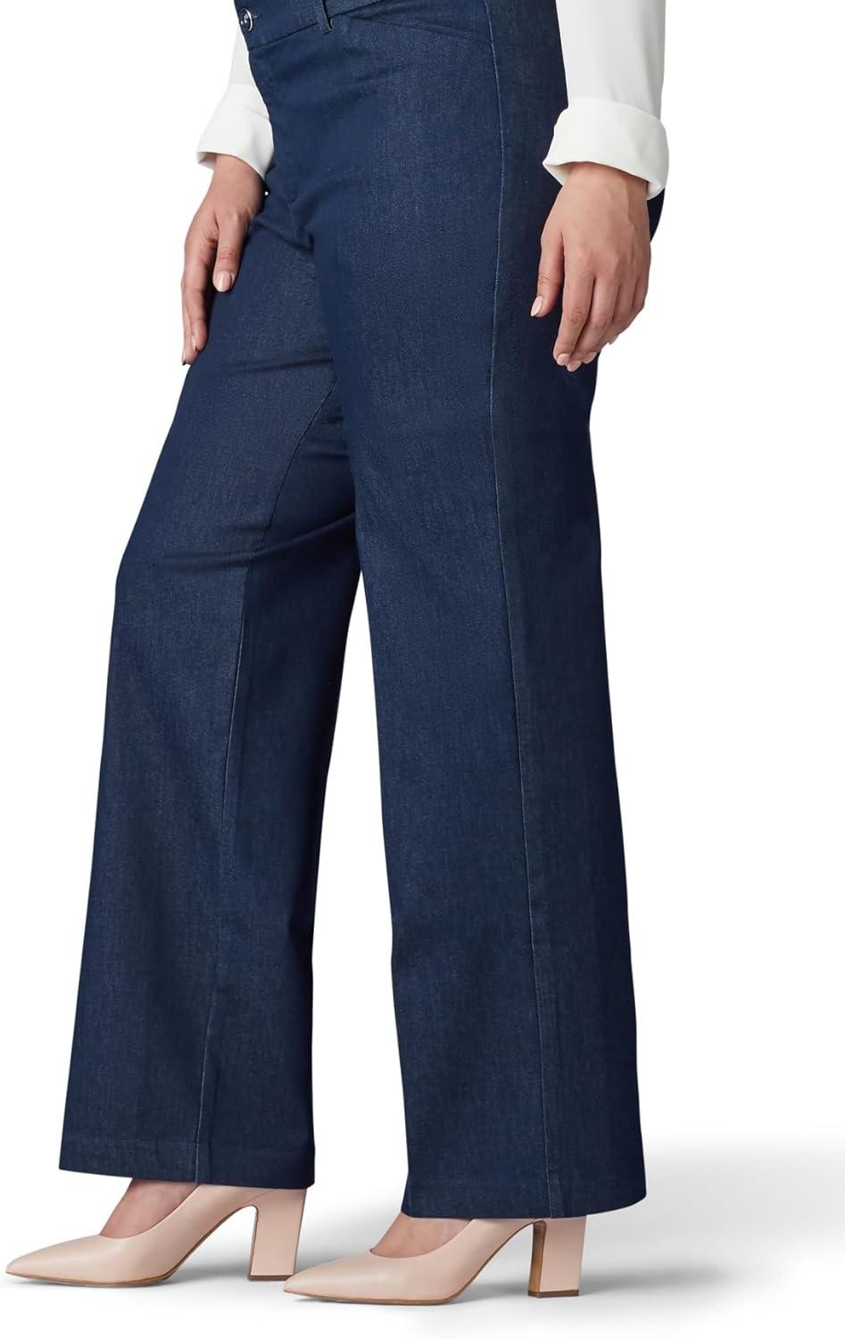 imageLee Womens Plus Size Ultra Lux Comfort with Flex Motion Trouser PantIndigo Rinse