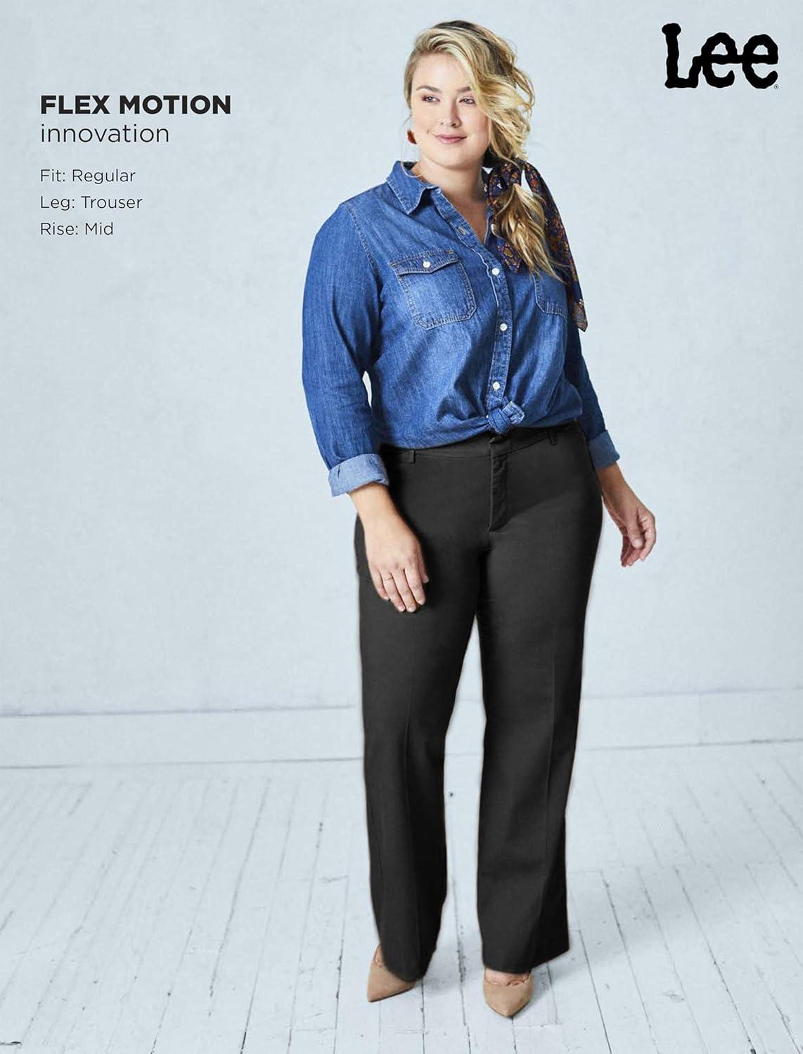 imageLee Womens Plus Size Ultra Lux Comfort with Flex Motion Trouser PantIndigo Rinse