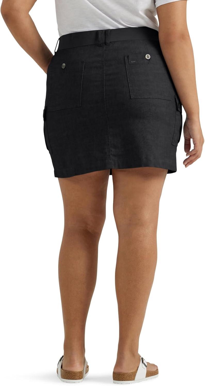 imageLee Womens Plus Size Ultra Lux Comfort with Flex To Go Cargo SkortBlack
