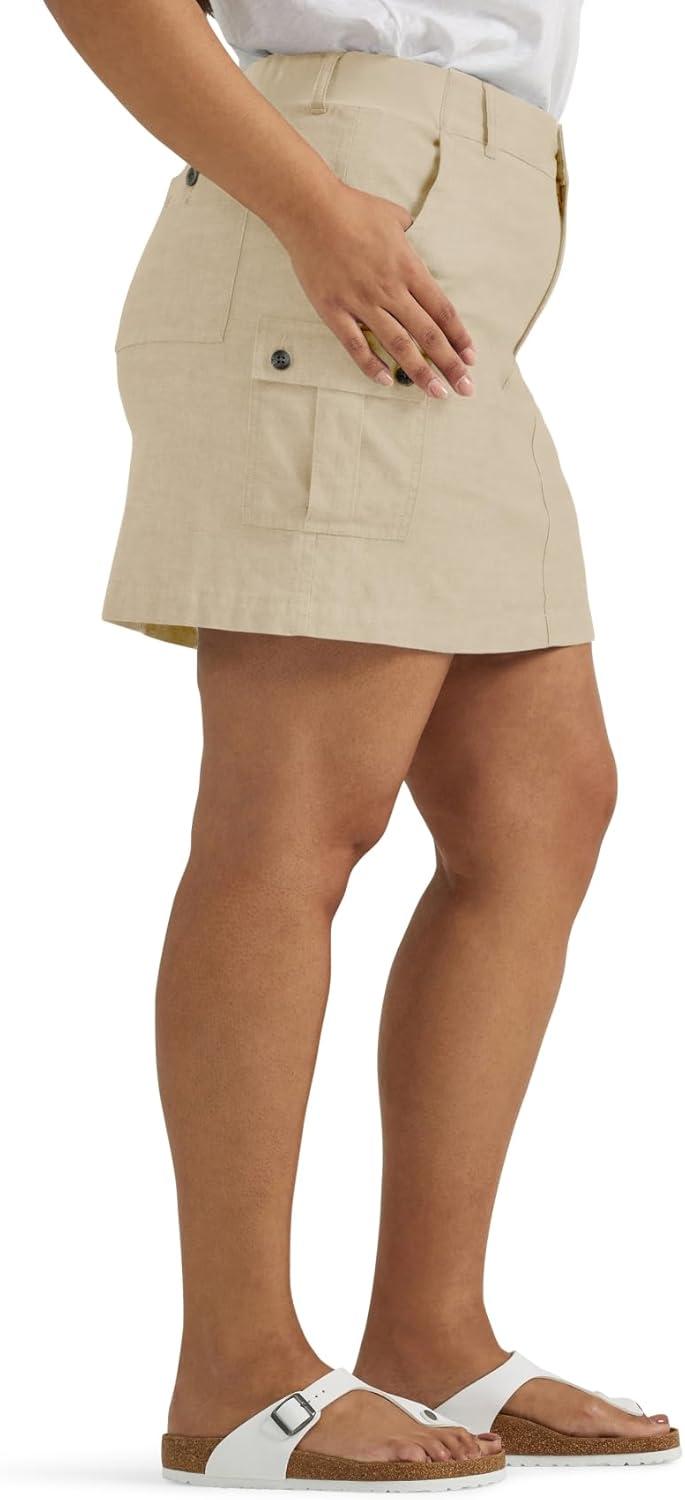 imageLee Womens Plus Size Ultra Lux Comfort with Flex To Go Cargo SkortPioneer Beige