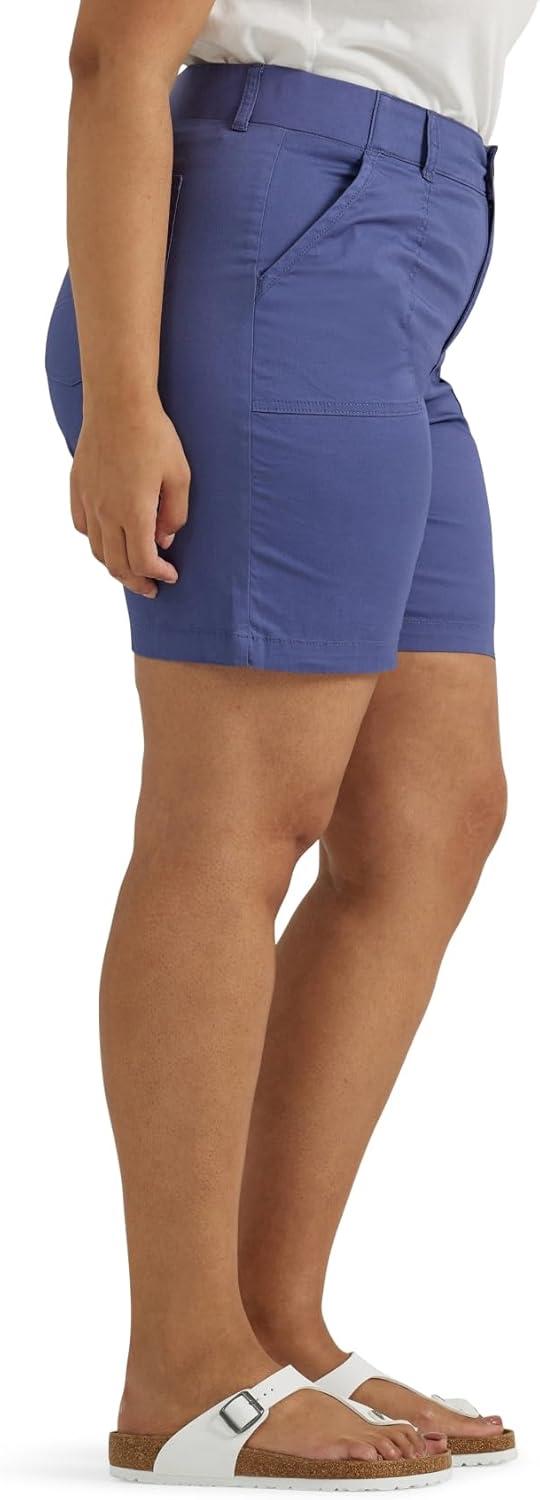 imageLee Womens Plus Size Ultra Lux Comfort with Flextogo Utility Bermuda ShortSurf Blue