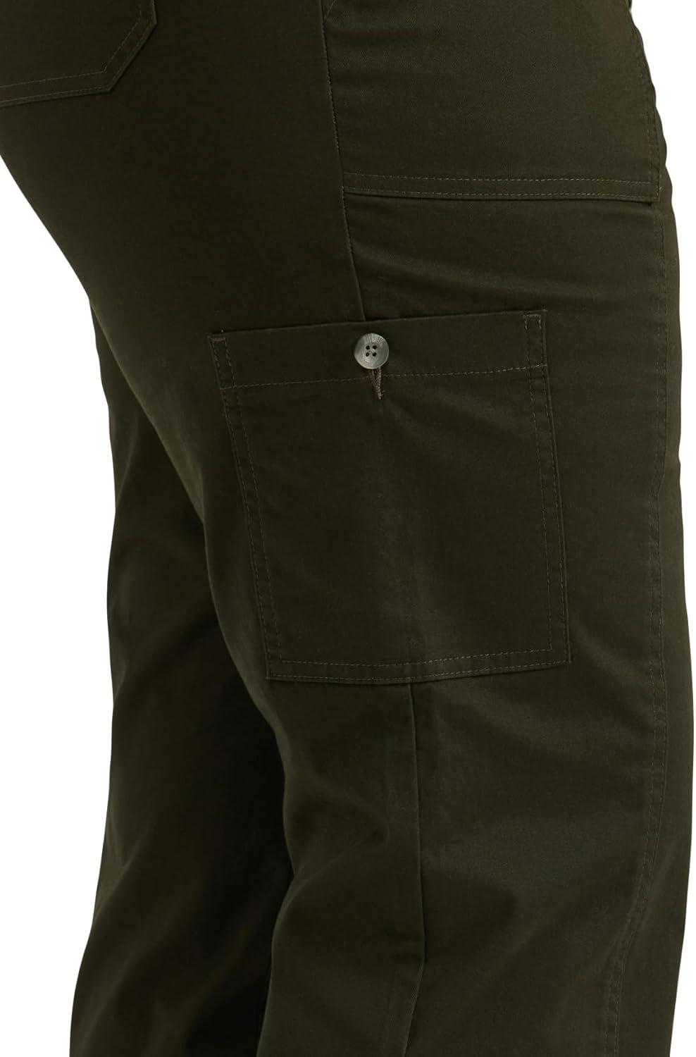 imageLee Womens Plus Size Ultra Lux Comfort with Flextogo Utility PantDark Olive Night
