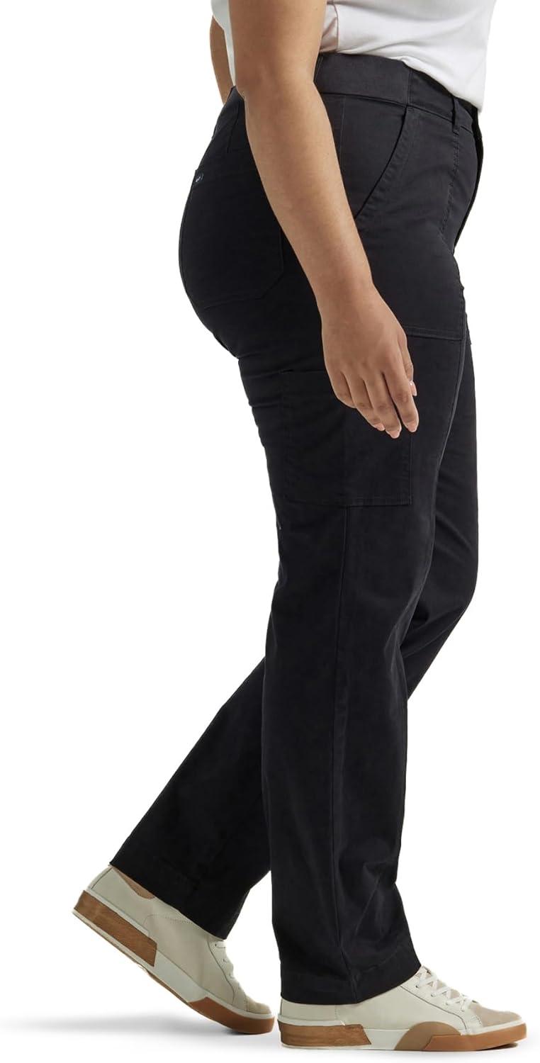 imageLee Womens Plus Size Ultra Lux Comfort with Flextogo Utility PantUnionall Black
