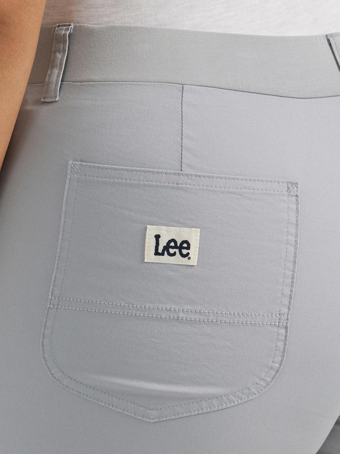 imageLee Womens Plus Size Ultra Lux Comfort with Flextogo Utility Skimmer Capri PantMaterial Gray