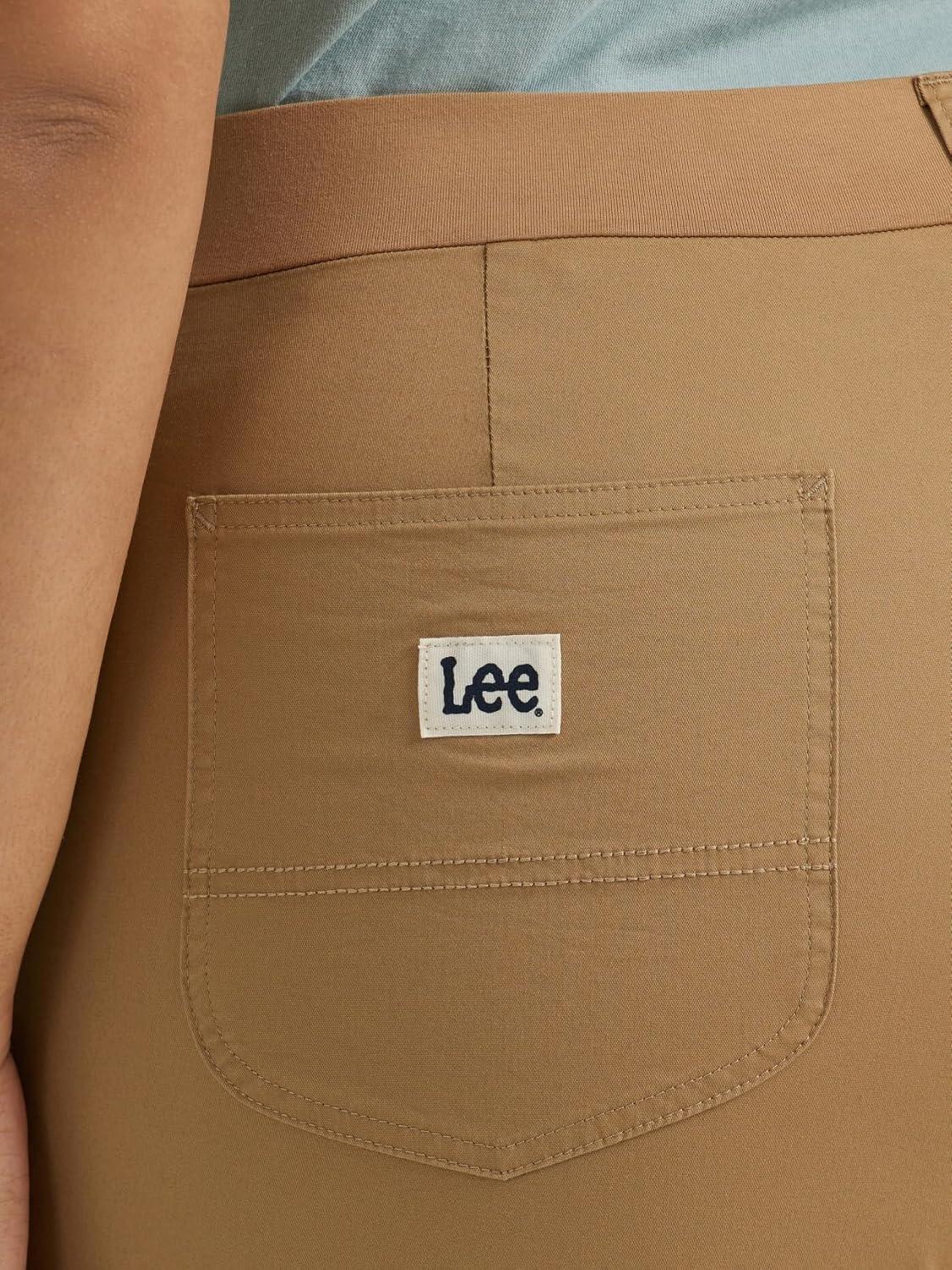 imageLee Womens Plus Size Ultra Lux Comfort with Flextogo Utility Skimmer Capri PantSettler Tan